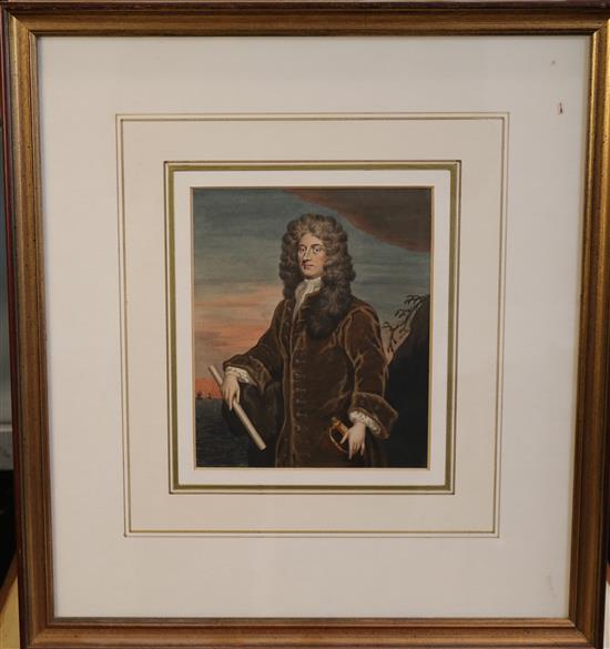 George Perfect Harding (c.1780-1850) Portraits of Henry Sidney, Earl of Romney and John Grayden, Vice Admiral of the Red largest 6.25 x